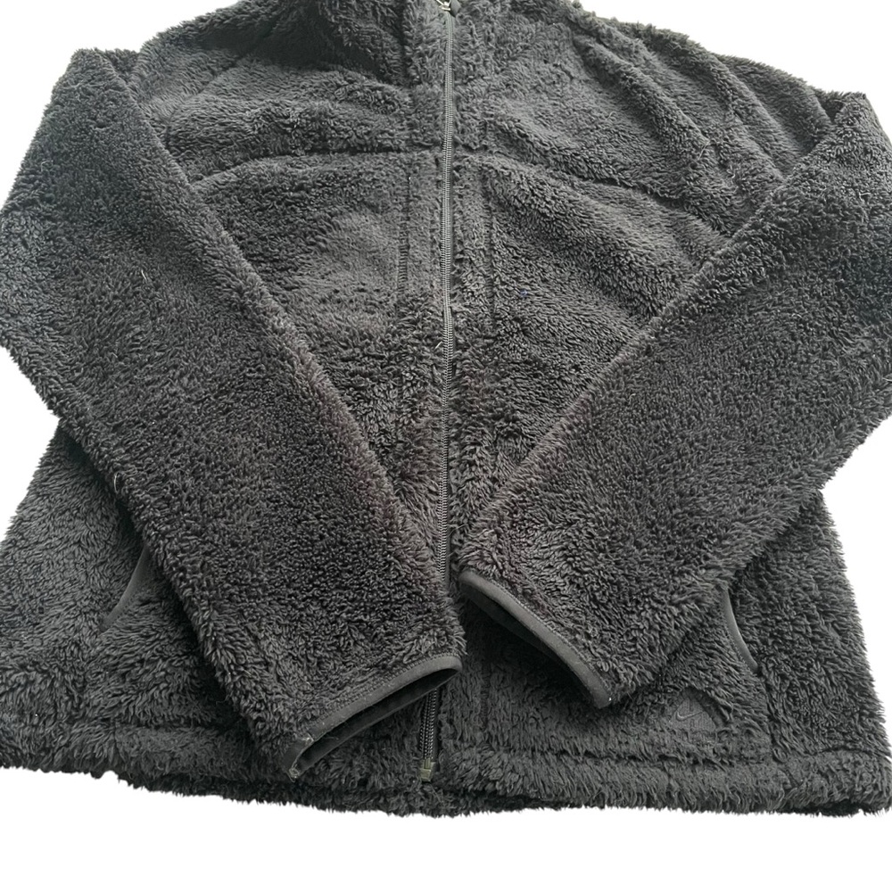 Nike ACG Women’s M Black High Pile Fleece Sherpa Full Zip Hooded Jacket ACGW1194 - Picture 10 of 16